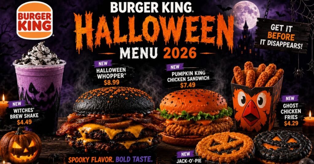 Burger King Halloween Menu 2026