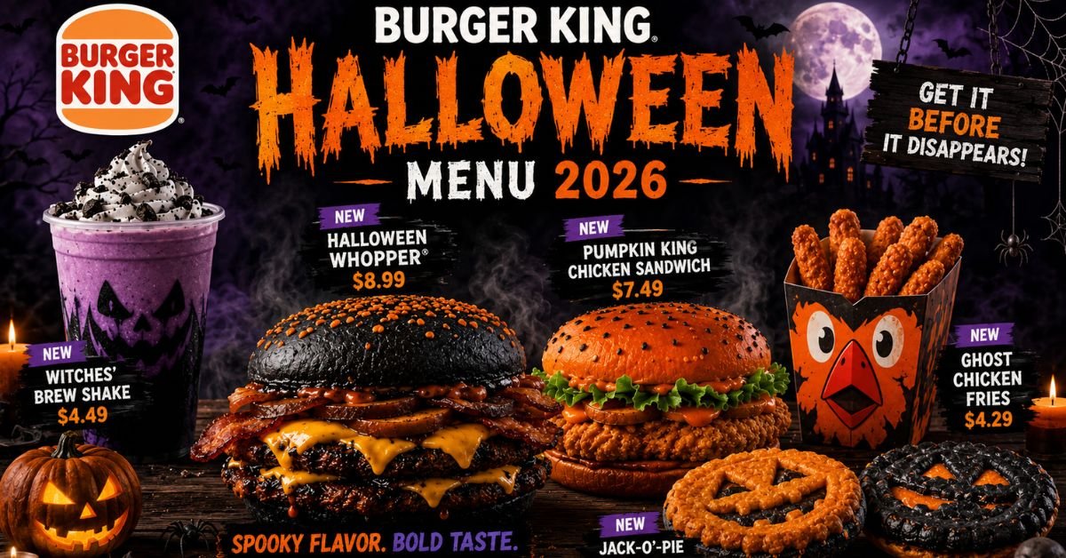 Burger King Halloween Menu 2026