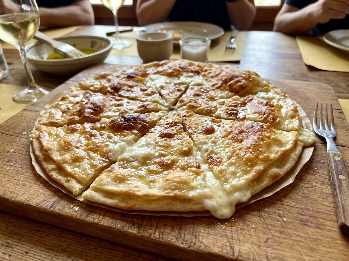 Borromini Focaccia di Recco stracchino cheese bread