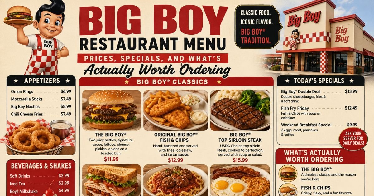 Big Boy Restaurant Menu