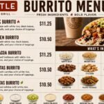 Chipotle Burrito Menu
