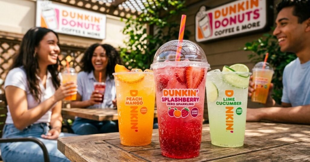 Dunkin Splashberry & Other Zero Sparkling Flavors