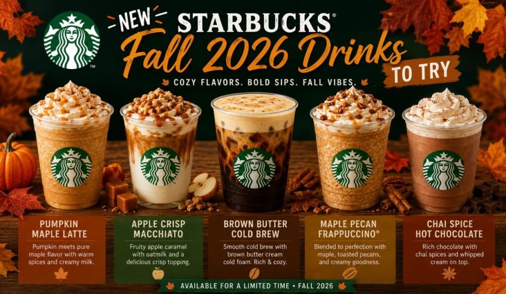 New Starbucks Fall 2026 Drinks to Try