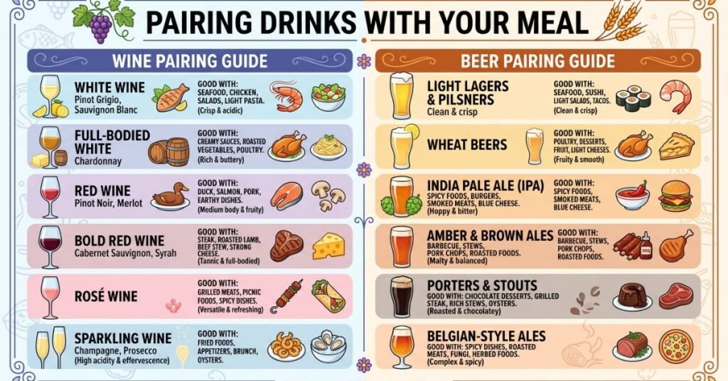 Pairing Drinks With Your Meal