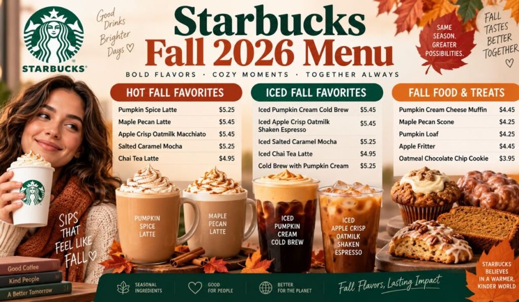 Starbucks Fall 2026 Menu