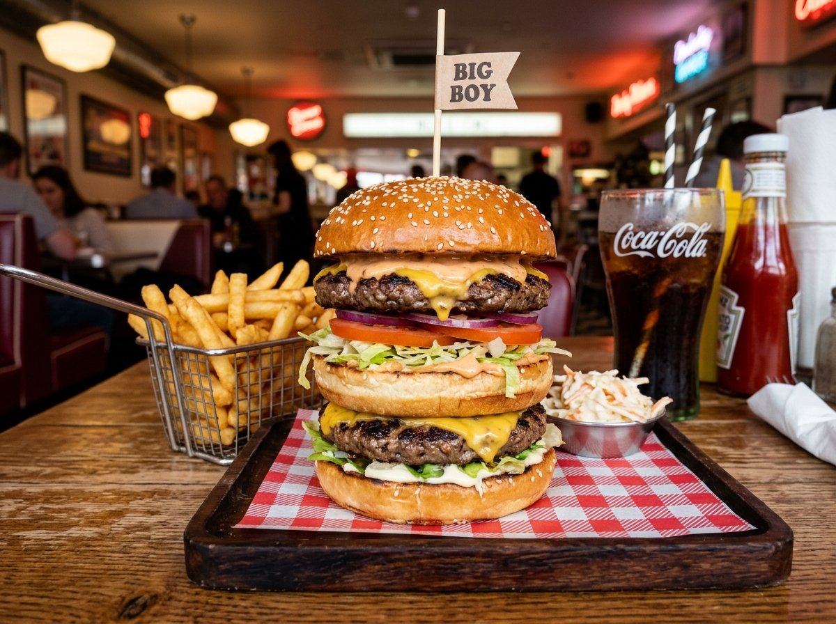 Big Boy double-decker burger
