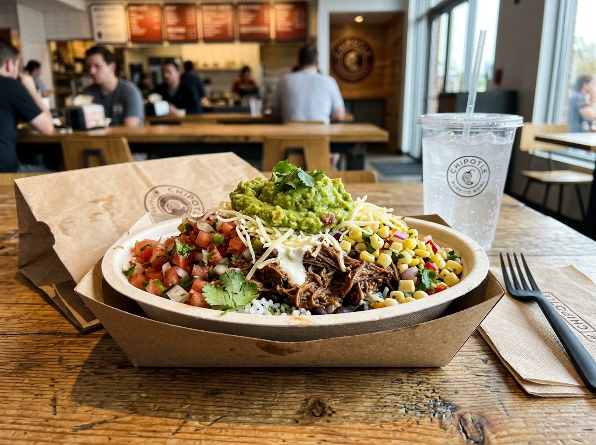 Chipotle Burrito Bowl with barbacoa