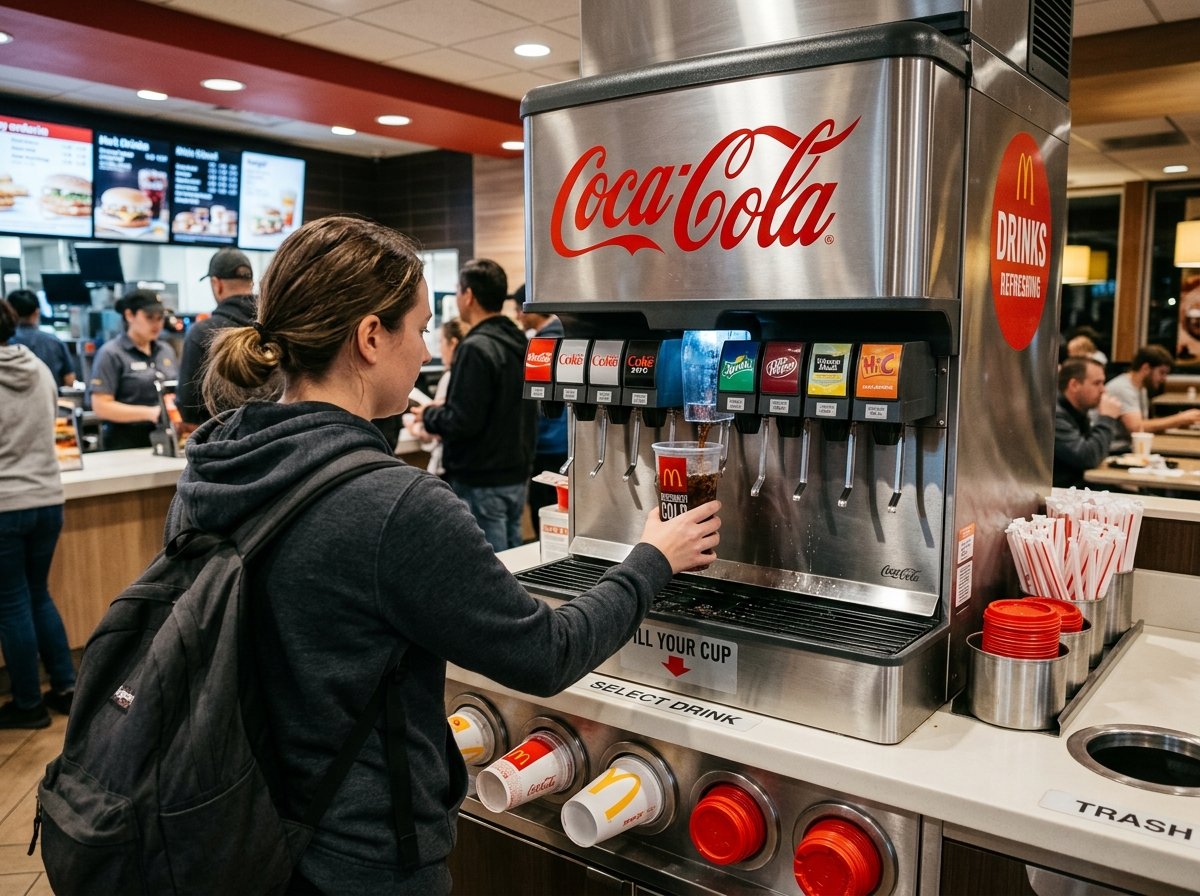 McDonald's Coca-Cola fountain station