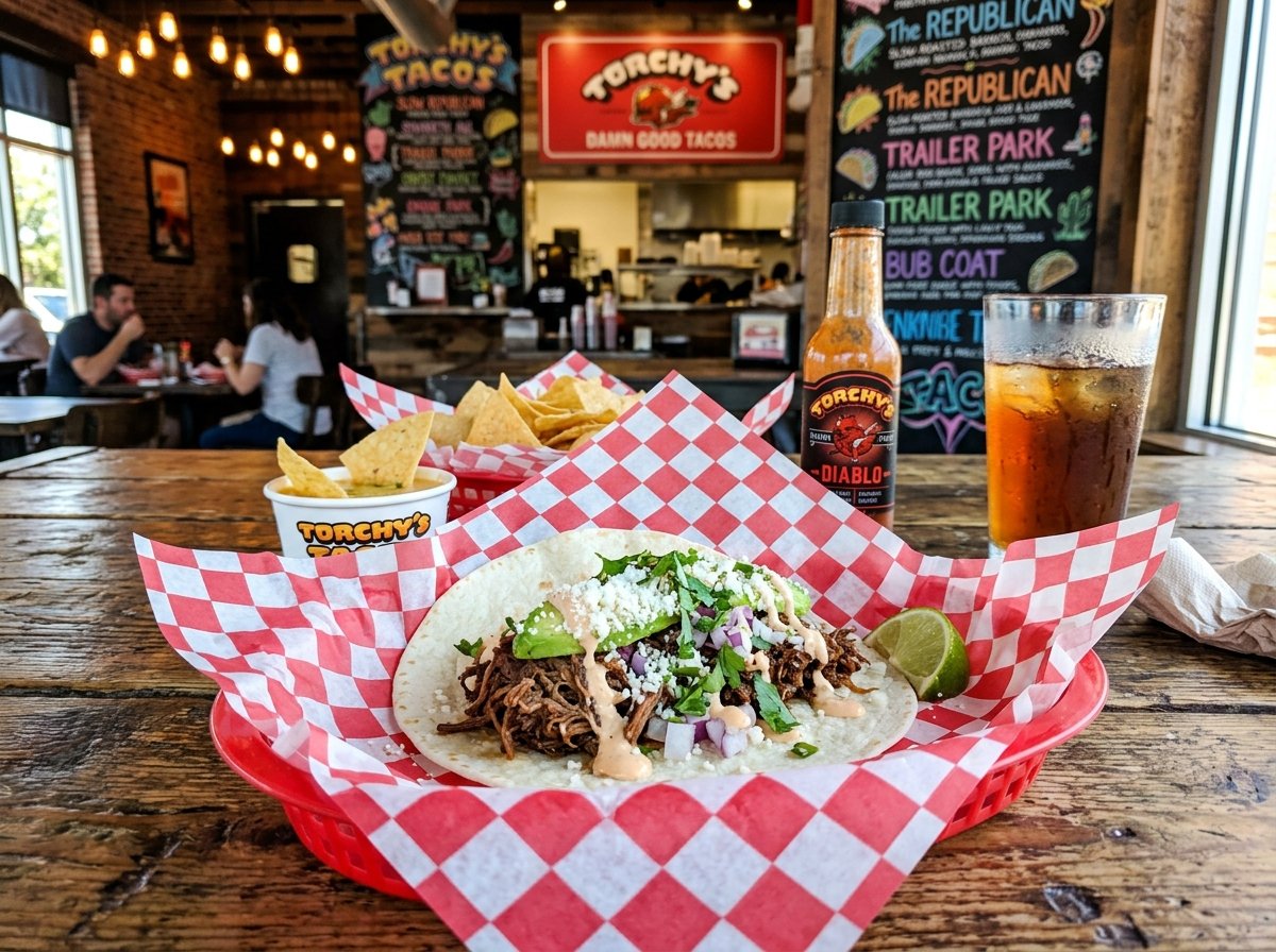 Torchy's Democrat Barbacoa Taco