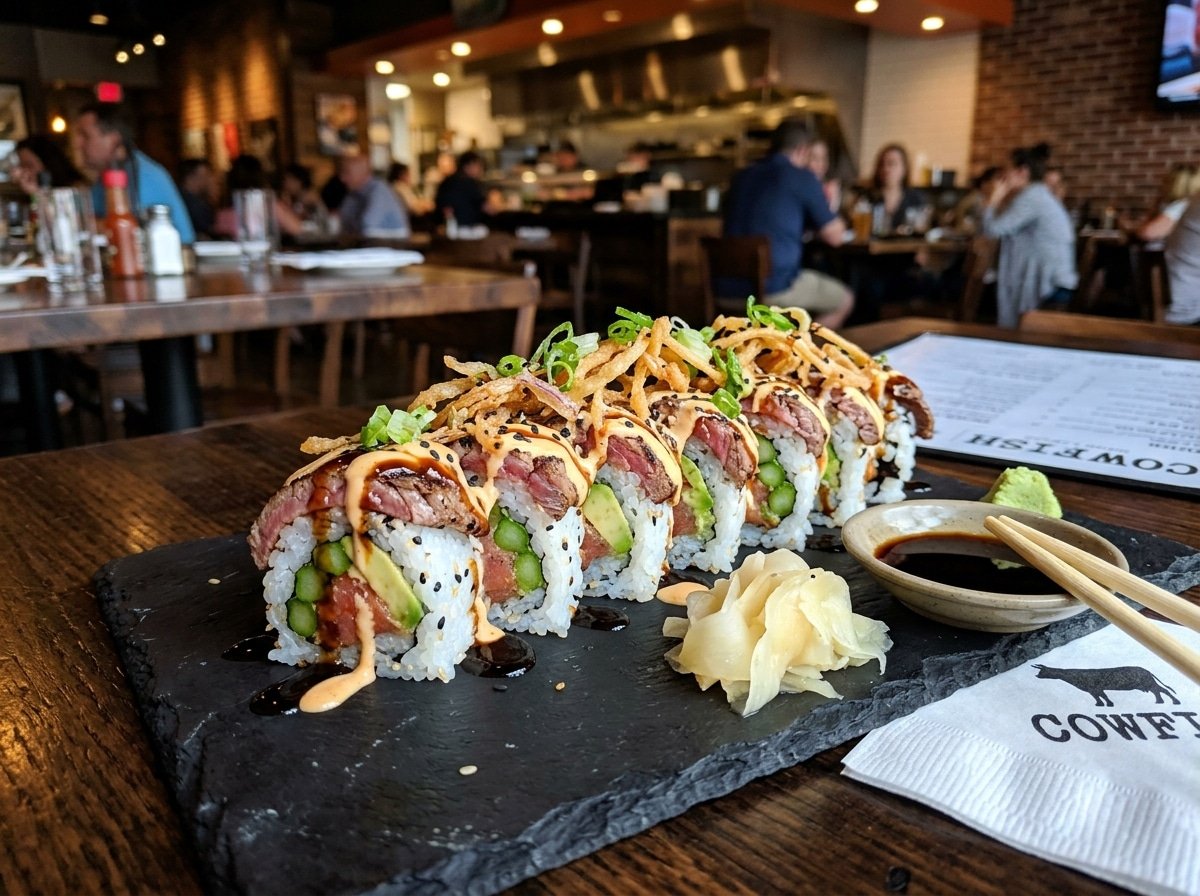 The Cowfish Doug's Filet Roll with seared filet mignon