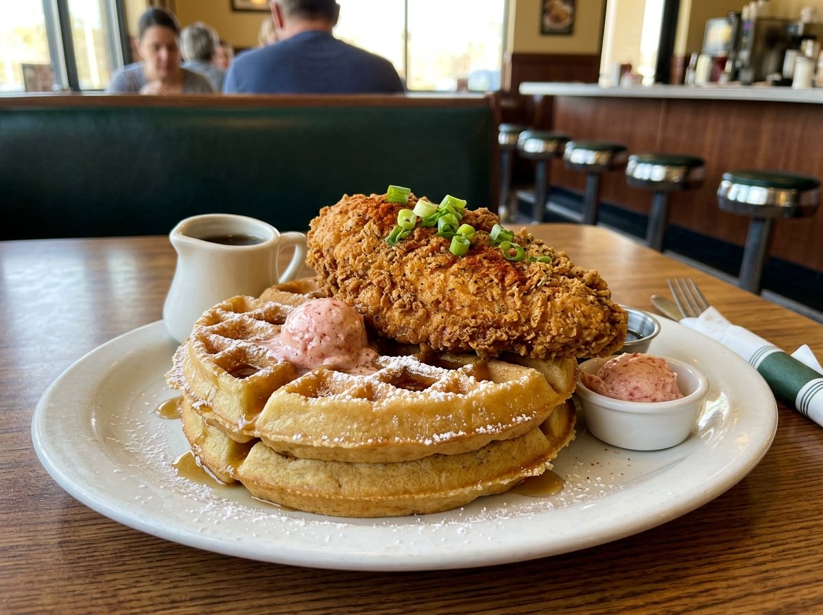 Metro Diner Fried Chicken and Waffles