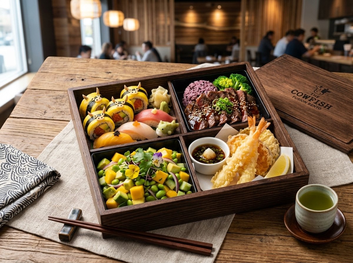 The Cowfish Fusion Specialty Bento Box