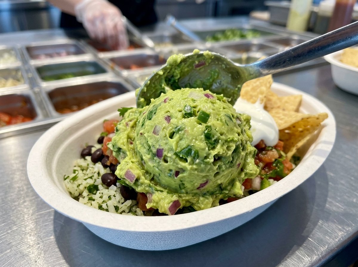 Chipotle Guacamole scoop