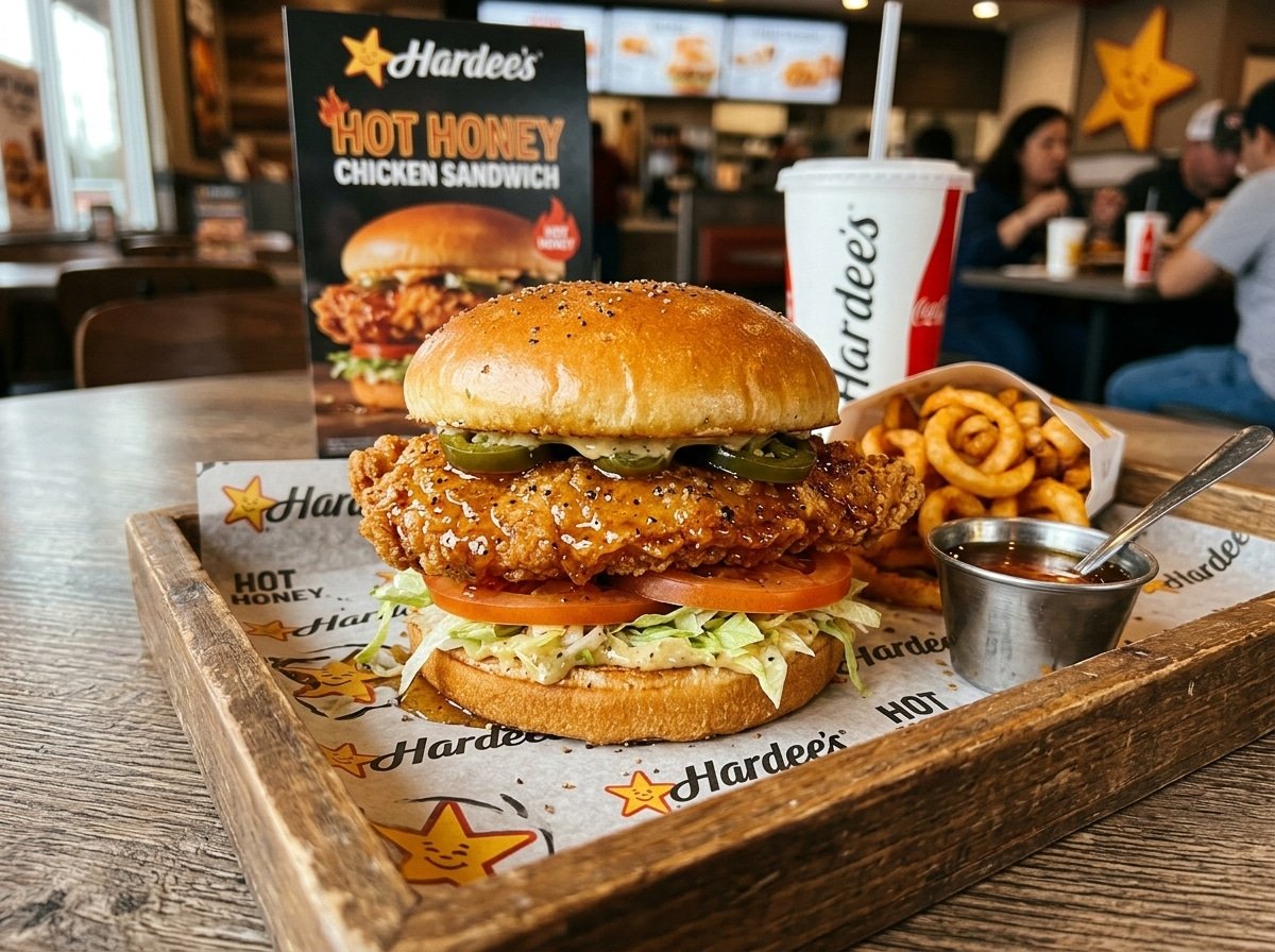 Hardee's Hot Honey Chicken Sandwich