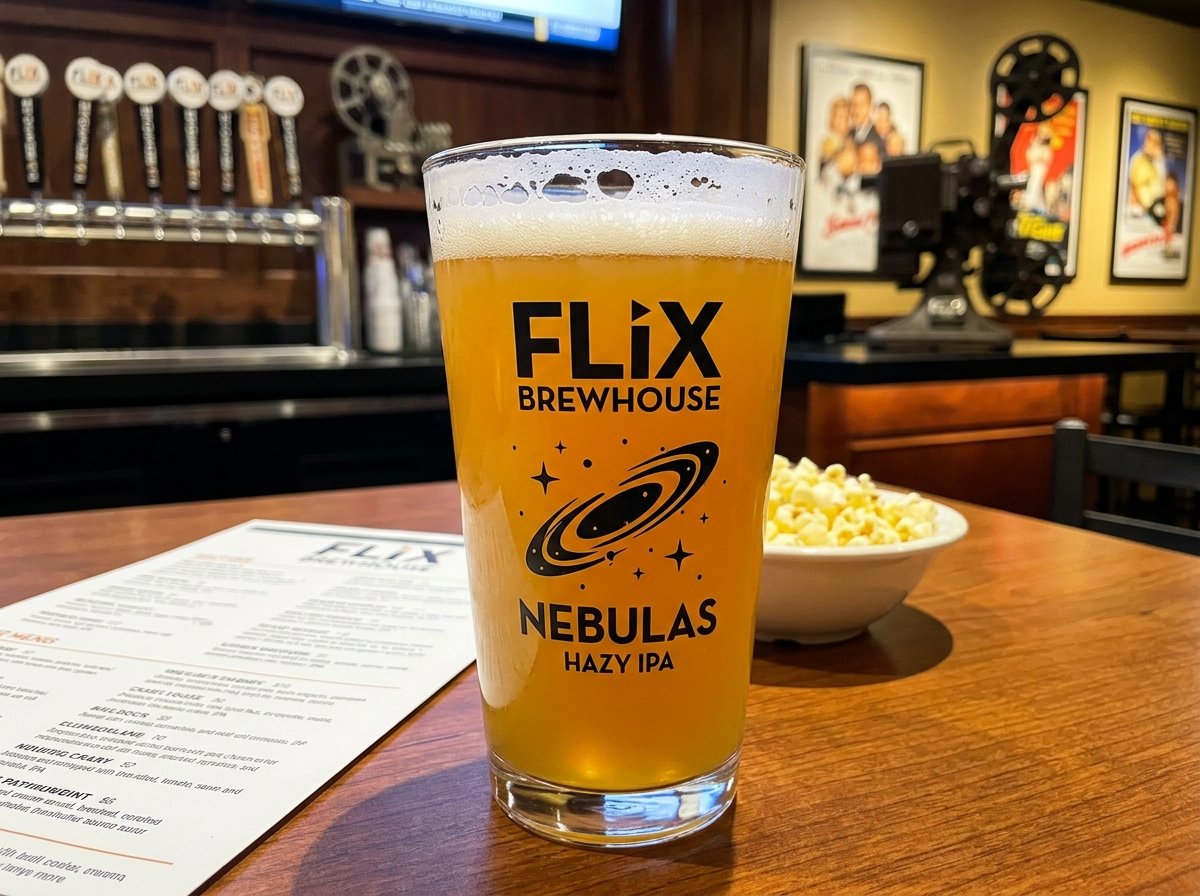 Flix Brewhouse Nebulas Hazy IPA house-brewed beer