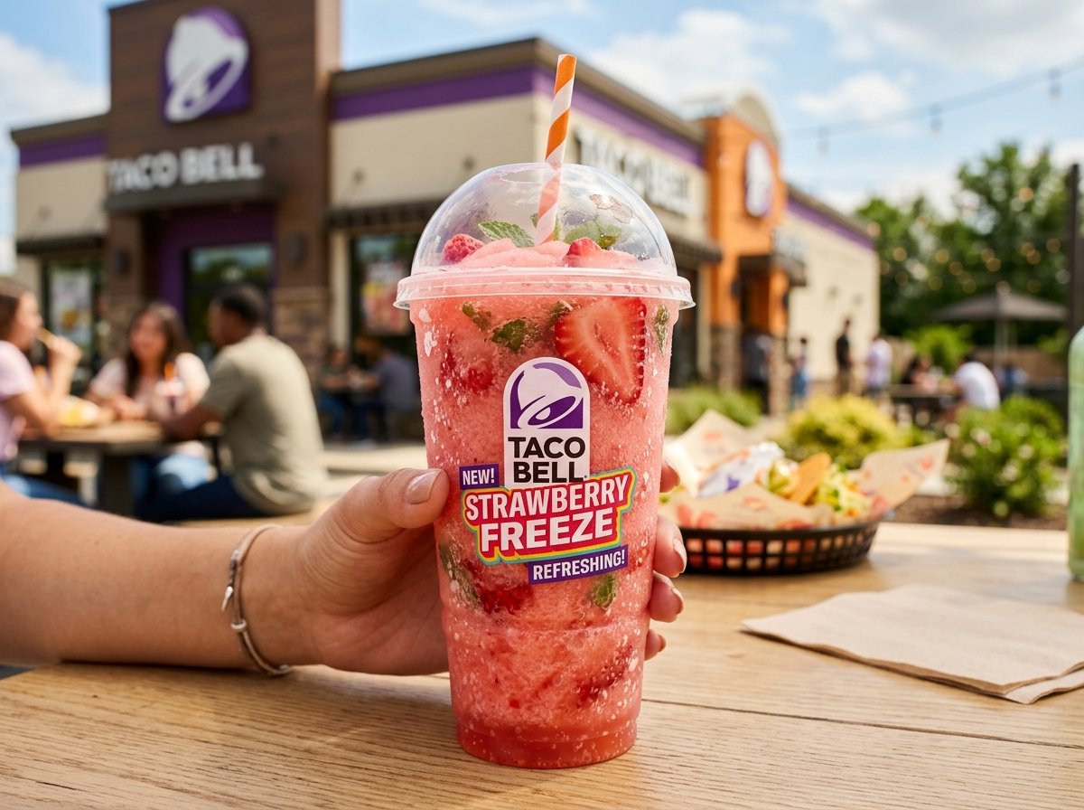 Taco Bell Strawberry Refresca