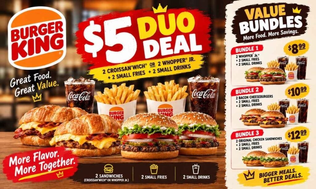 Burger King $5 Duo Deal & Value Bundles