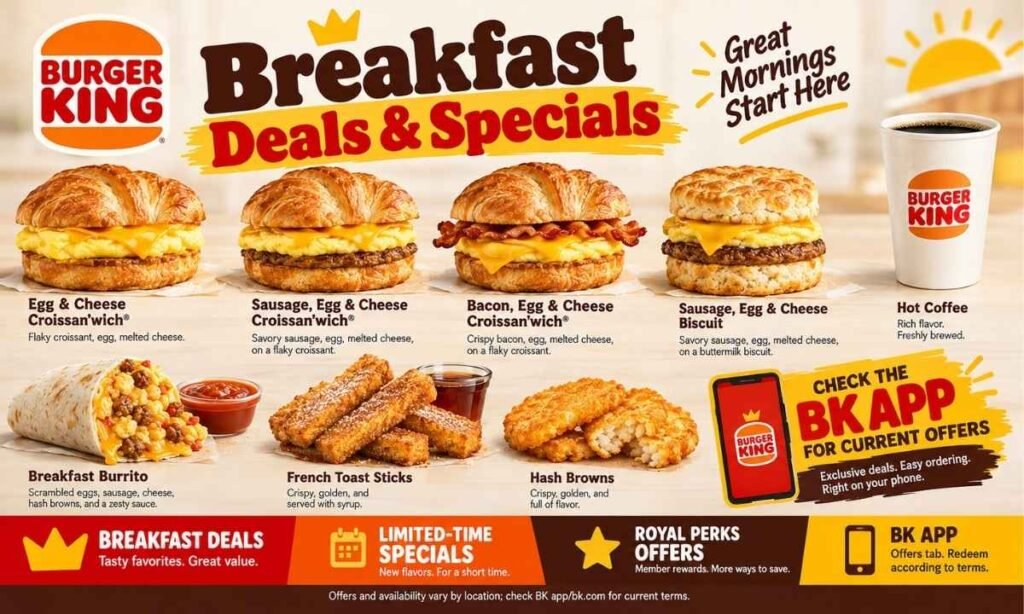 Burger King Breakfast Deals & Specials