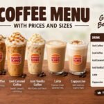 Burger King Coffee Menu With Prices and Sizes