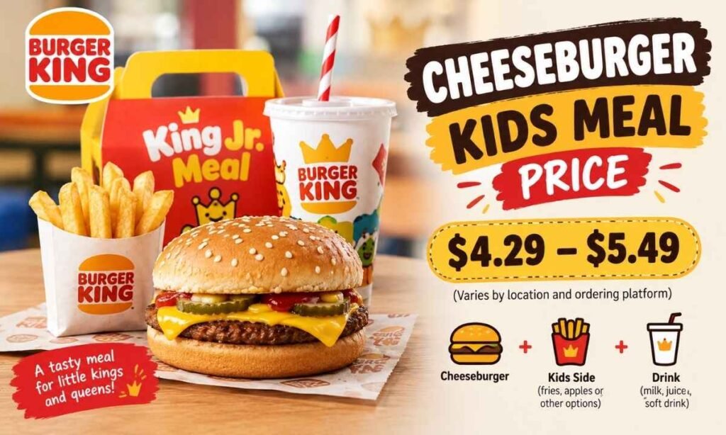 Cheeseburger Kids Meal Price