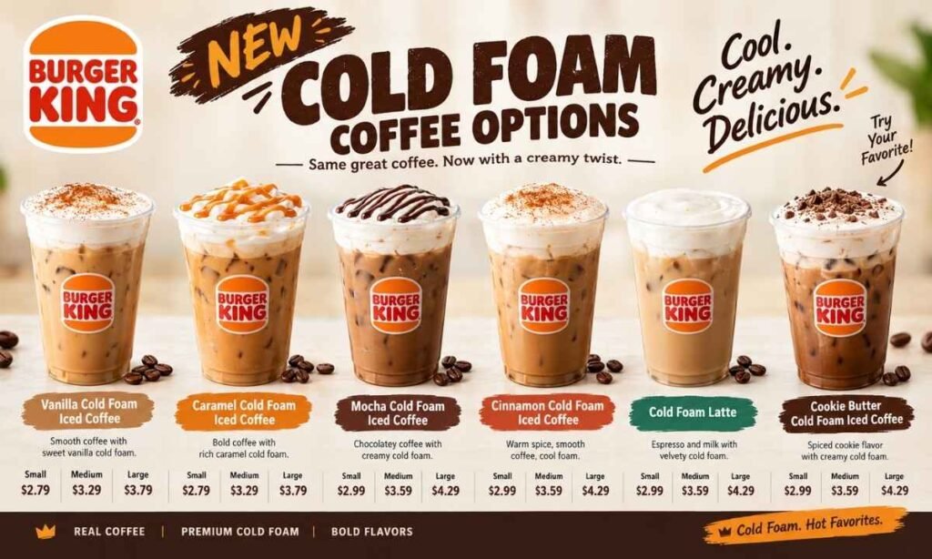 New Cold Foam Coffee Options