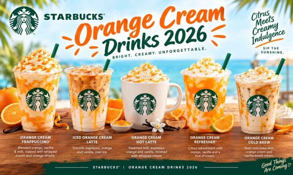 Orange Cream Starbucks Drinks 2026