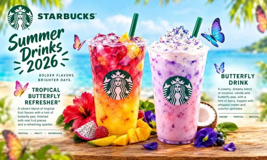 Tropical Butterfly Refresher and Butterfly Drink