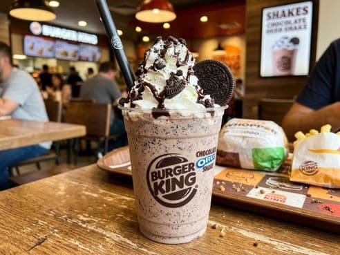 Burger King Chocolate Oreo Milkshake