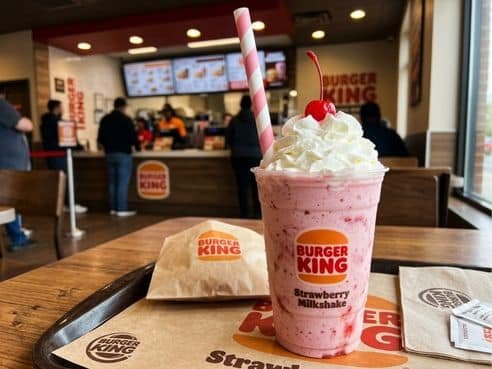 Burger King Strawberry Milkshake