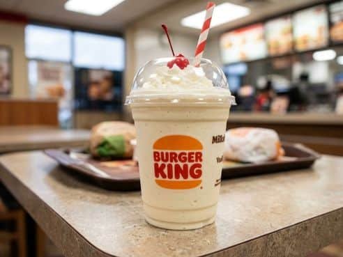 Burger King Vanilla Milkshake