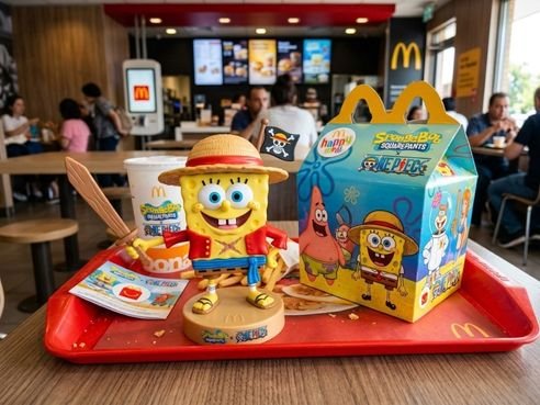 McDonald's SpongeBob x One Piece Happy Meal toy