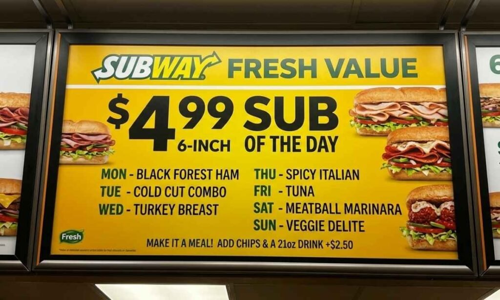 $4.99 Sub of the Day