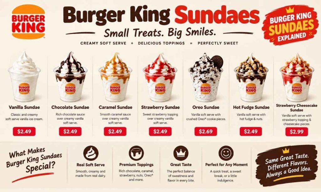 Burger King Sundaes Explained 