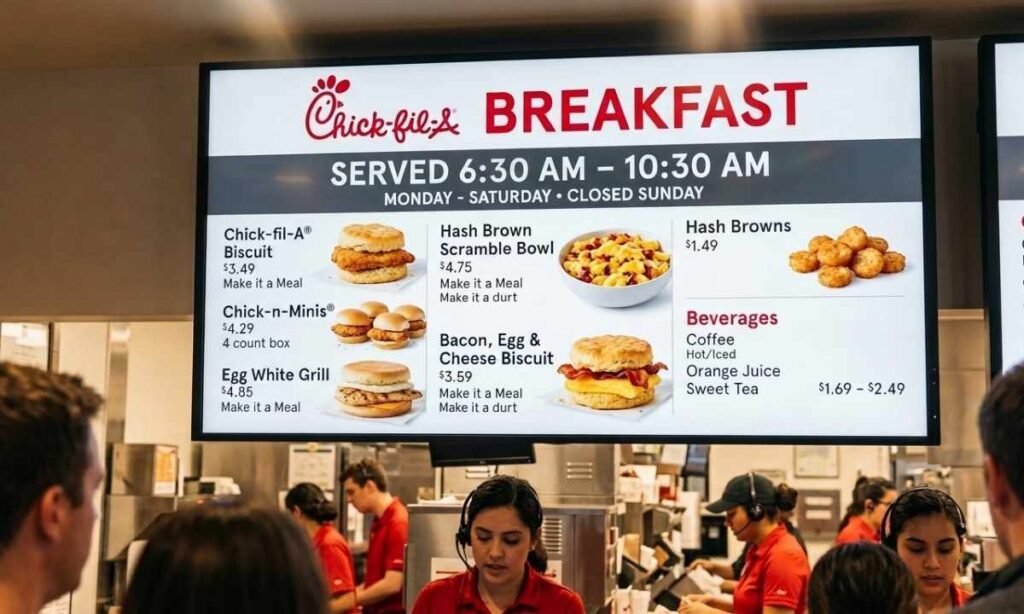 Chick-fil-A Breakfast Menu & Hours