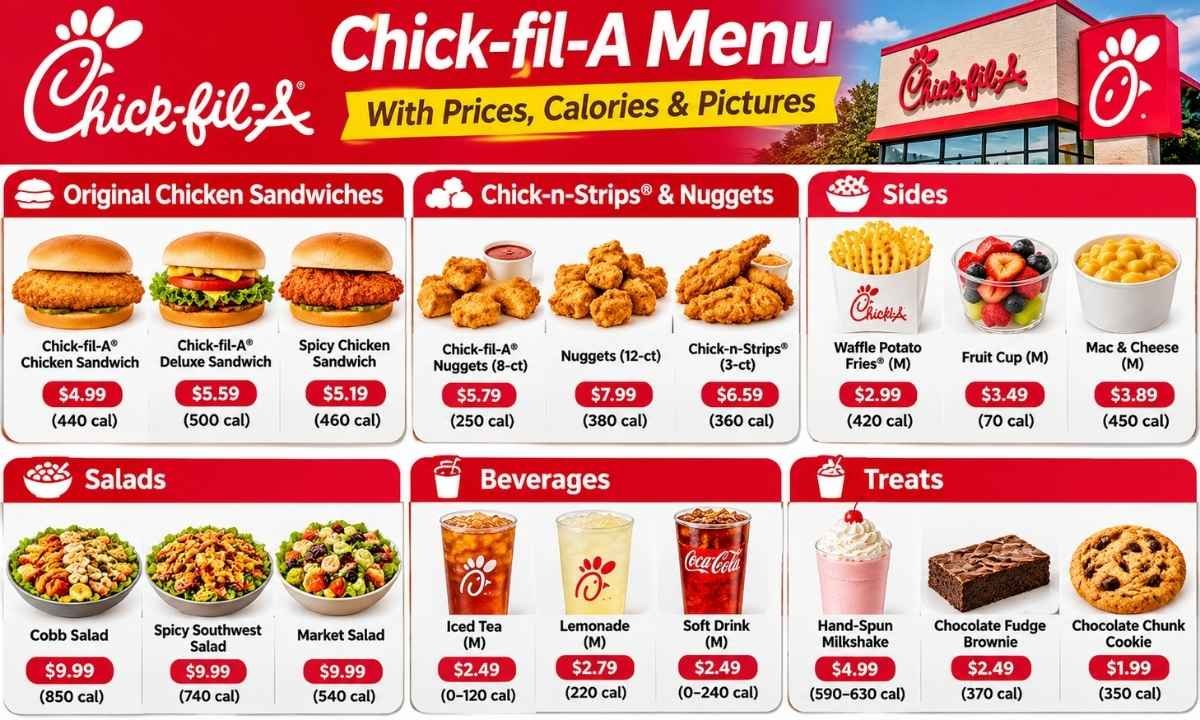 Chick-fil-A Menu With Prices