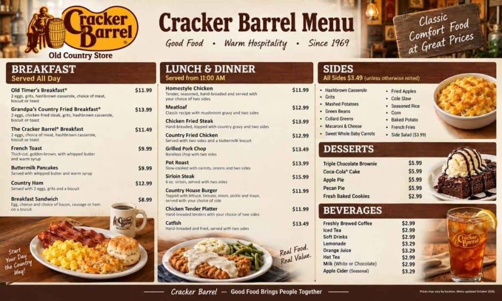 Cracker Barrel Menu