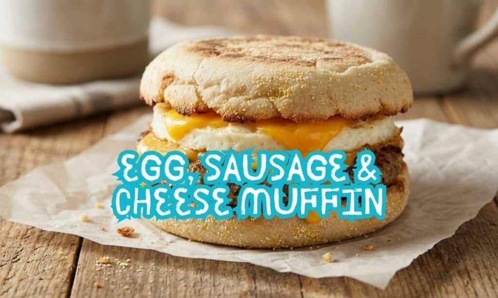 Egg, Sausage & Cheese Muffin