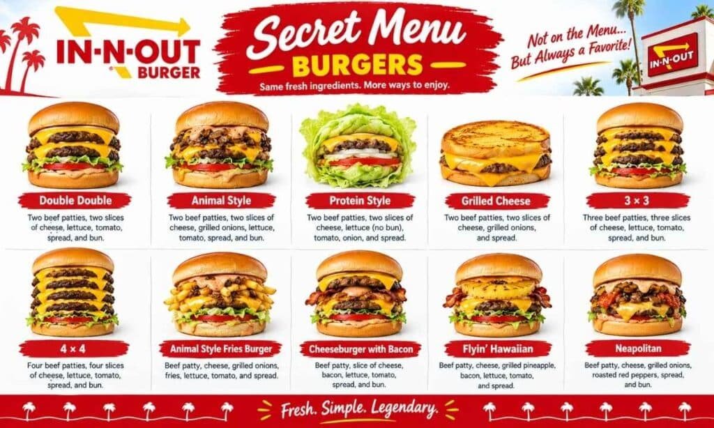 In-N-Out Secret Menu Burgers