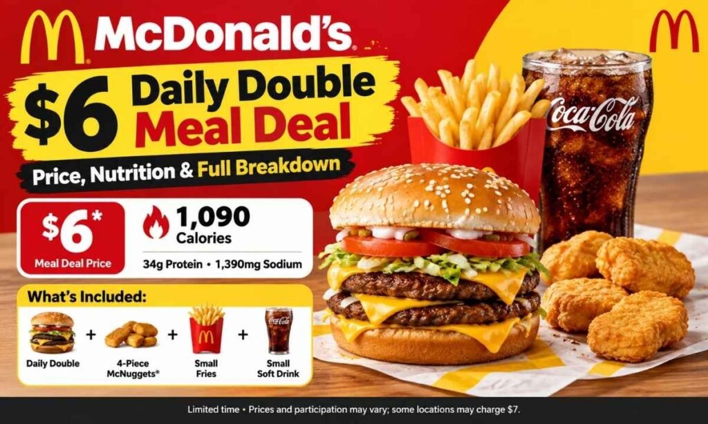 Mc donalds $6 daily double meal deal