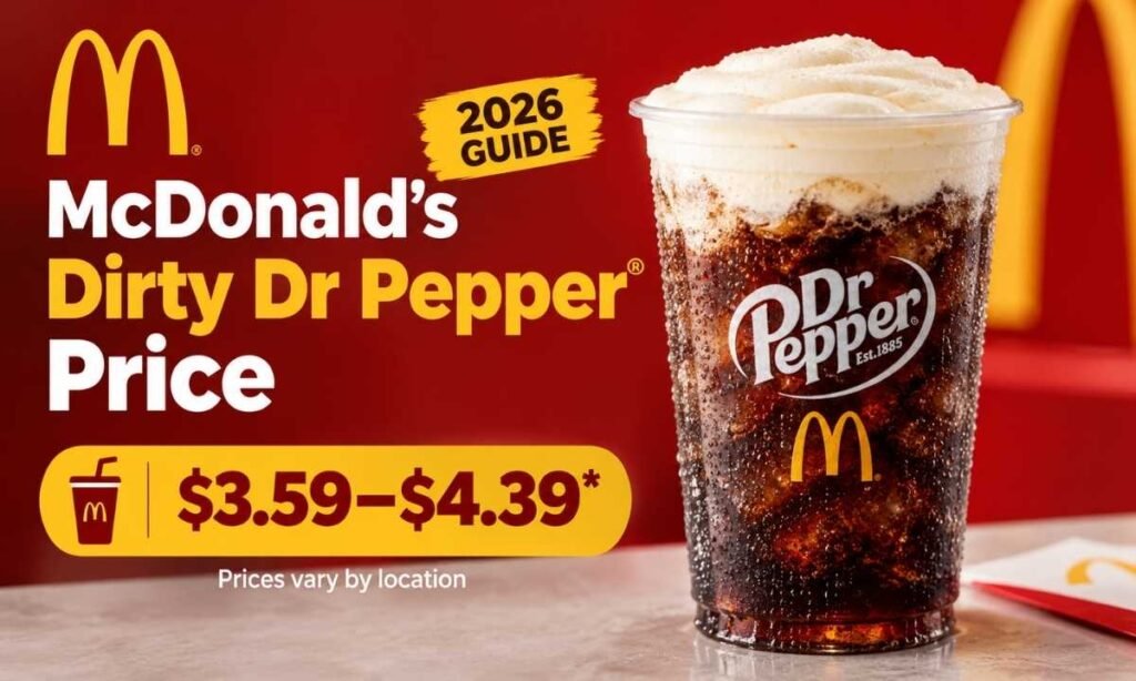Mc donalds Dirty Dr Pepper Price