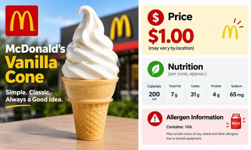 Mc donalds vanilla cone