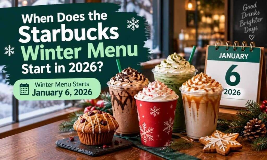 Starbucks winter menu