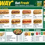 Subway Menu with Prices