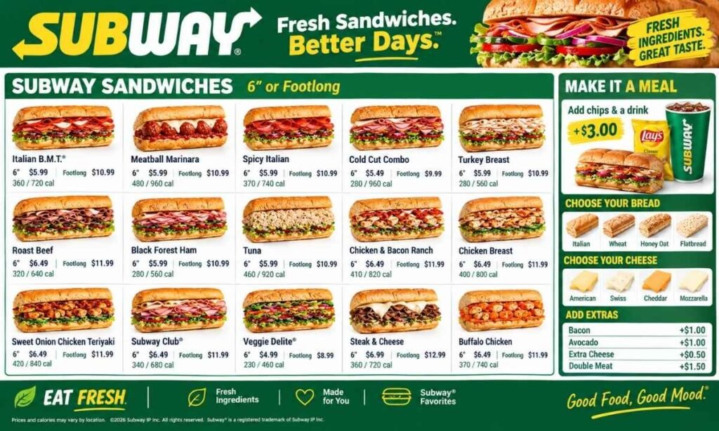 Subway Sandwiches